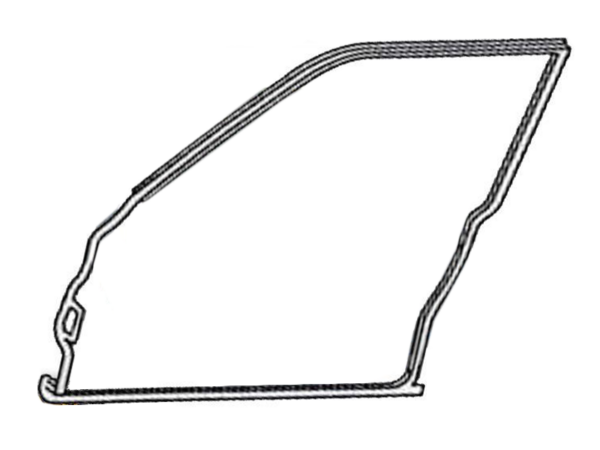 Front left door seal for Mercedes W123