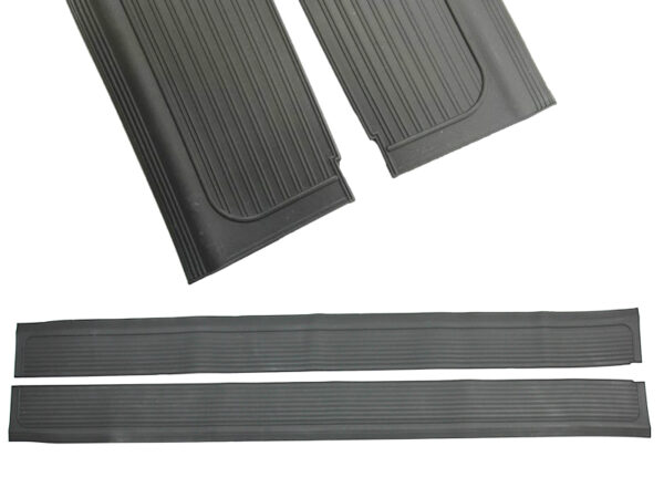 Gray rubber mat left and right for Mercedes R107 entry