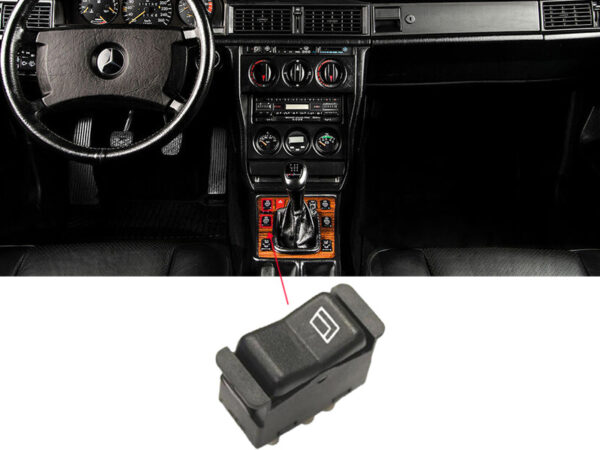 6-pin switch for electric windows Mercedes W123 W126- symbol on the left