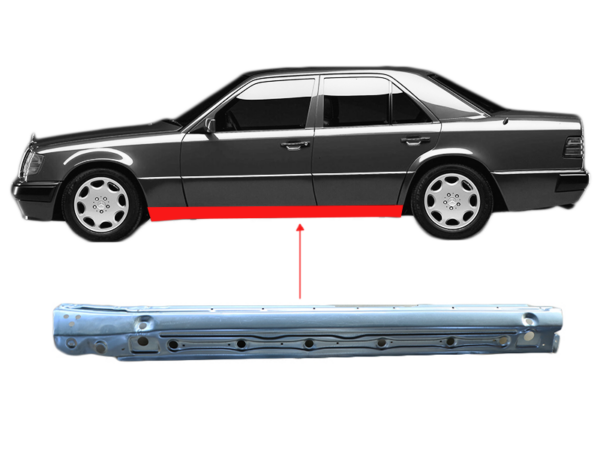 Exterior sill left for Mercedes W124 & S124