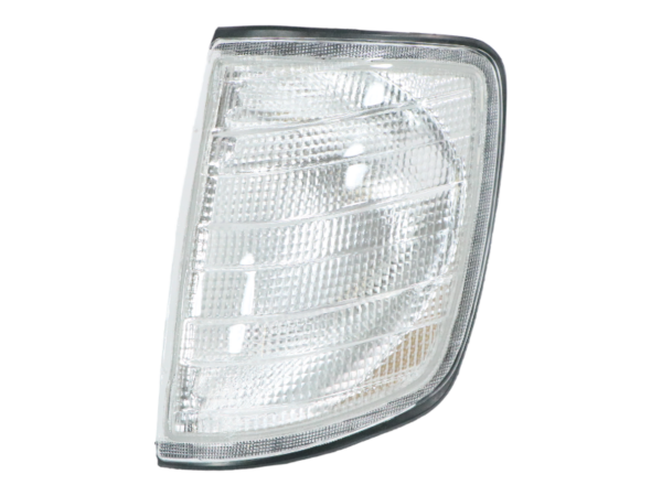 Blinker light left without lamp socket, white for Mercedes W124