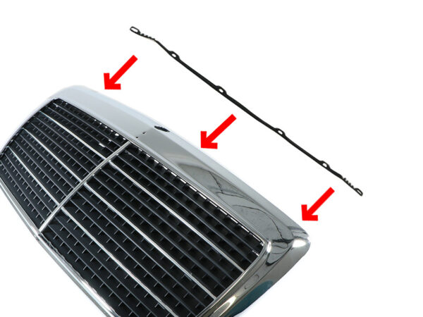 Gasket / sealing pad for Mercedes W124 radiator grille