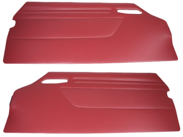 Set of door panels dark red for Mercedes R107 / C107